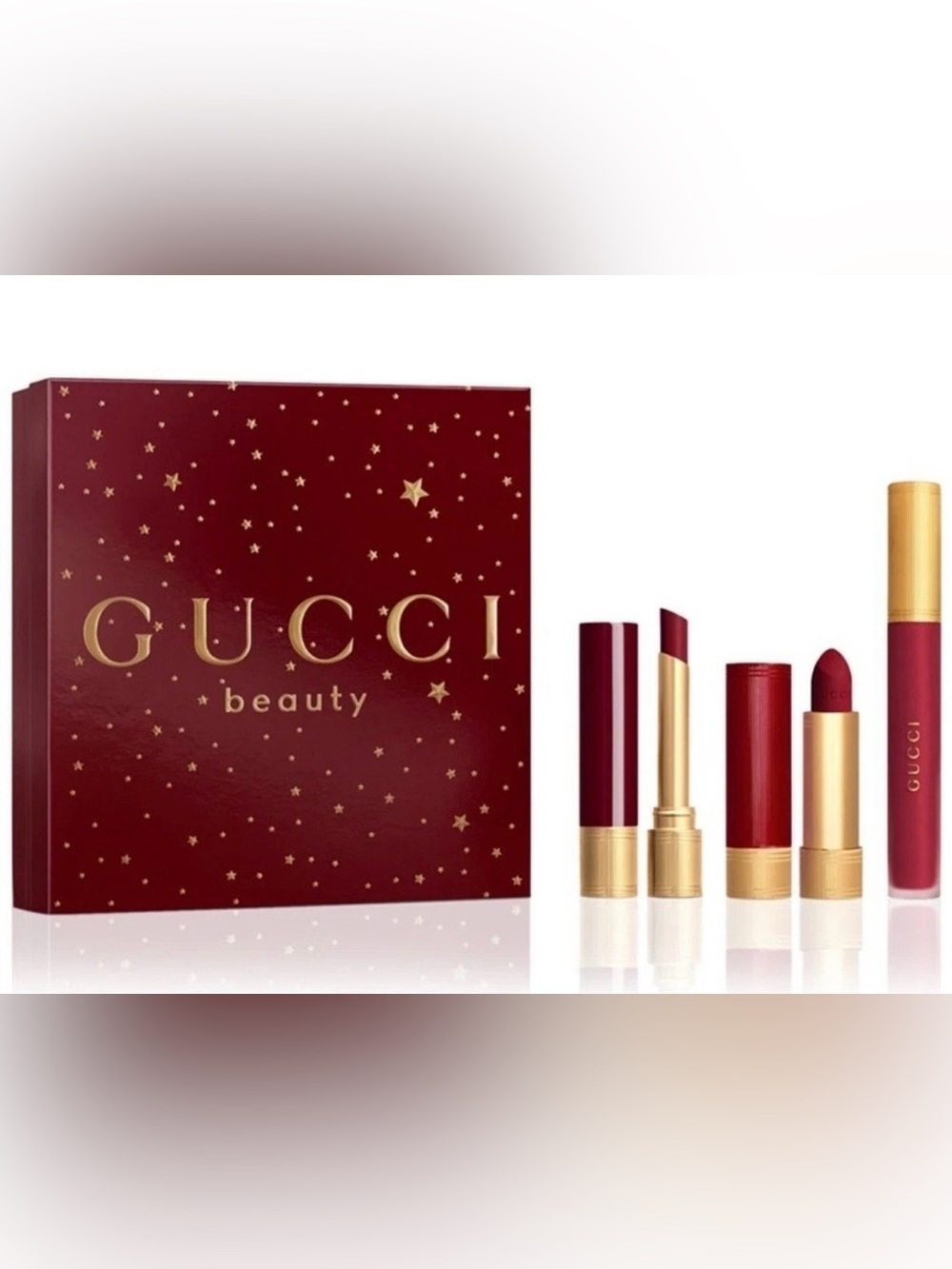 Gucci Beauty 509 Gucci Rosso Ancora lipstick trio gift set
